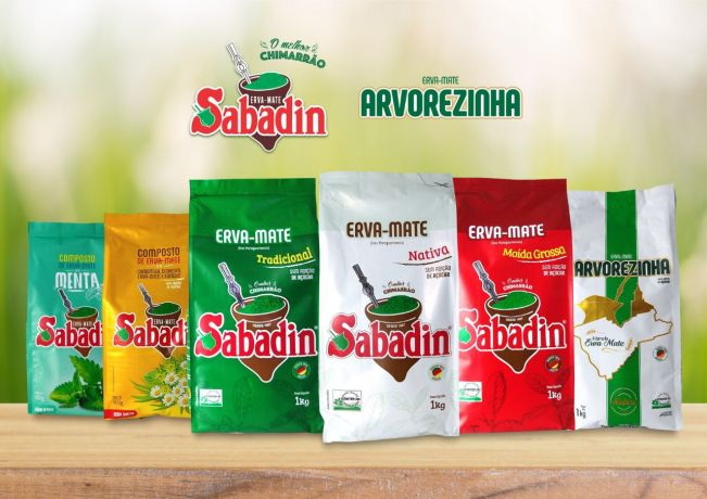 Portfólio de produtos das marcas Sabadin e Arvorezinha